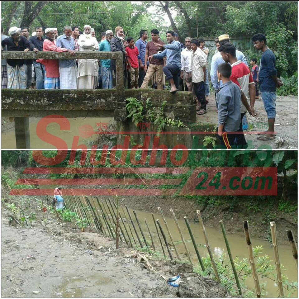 গোলাপগঞ্জে খাগাইলে প্রশাসন কে না জানিয়ে সরকারী মাঠি কেটে নিজের জমি ভরাট