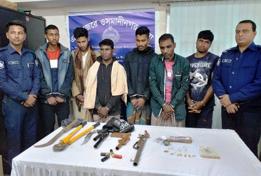 ওসমানীনগরে ডাকাতির ঘটনায় গ্রেফতার ৮