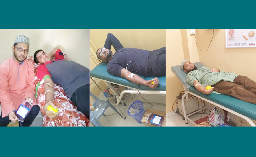 রক্তের প্রয়োজনে ছুটে যান তারা