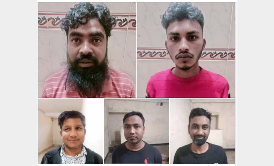 এয়ারপোর্ট থানা পুলিশের বিশেষ অভিযানে ছিনতাইকারীসহ পাঁচজন গ্রেফতার